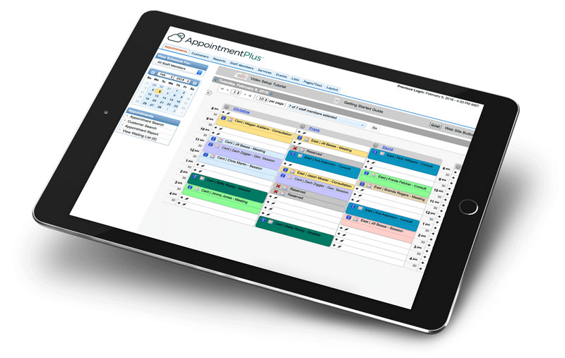 AppointmentPlus' scheduling platform