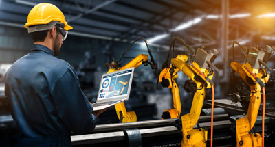 worker in smart factory