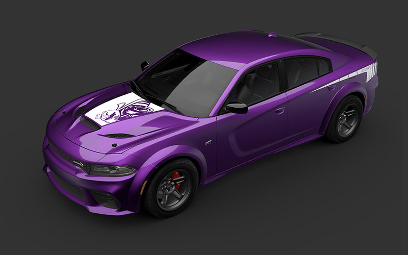 The 2023 Dodge Charger Super Bee will be available in Scat Pack and Scat Pack Widebody editions. // Courtesy of Dodge