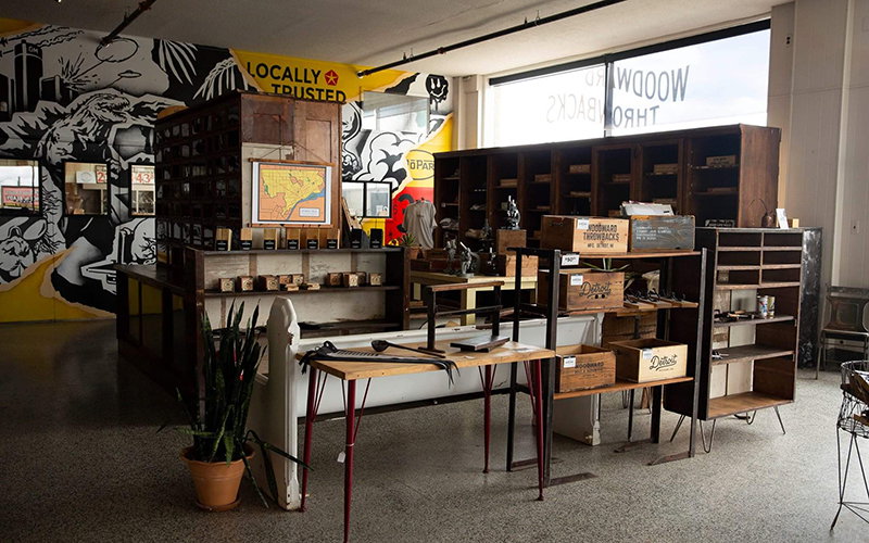 Detroit's Woodward Throwbacks will open Throwbacks Home, a furniture showroom, in downtown Detroit. // Courtesy of Woodward Throwbacks
