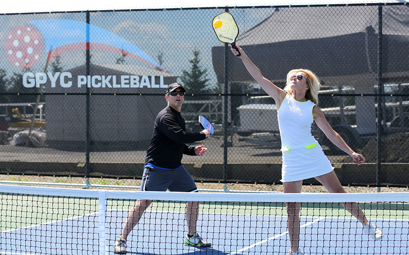 Top Spin - Pickleball has taken the country by storm in recent years, and recreational facilities like the Grosse Pointe Yacht Club have added courts. // Courtesy of the Grosse Pointe Yacht Club