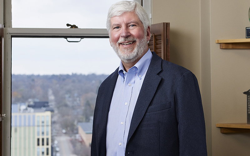 Rick Snyder in the office.