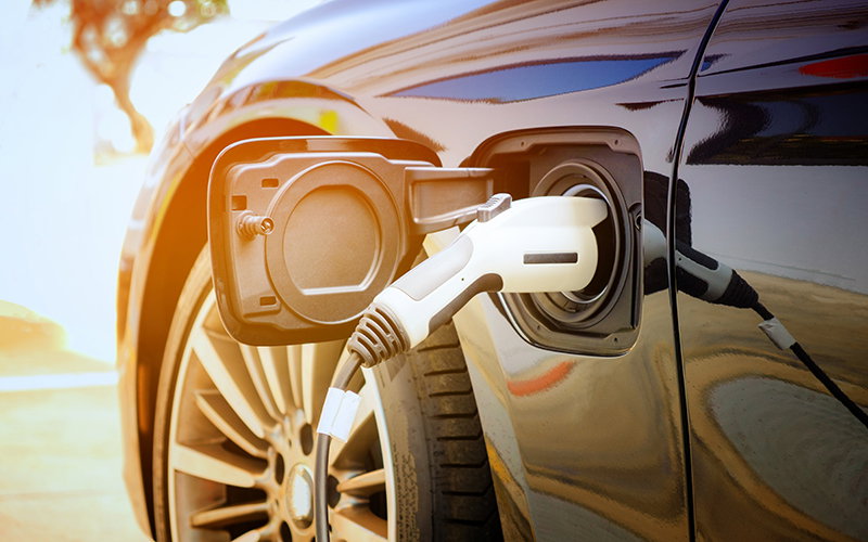 Photo of electric car being charged