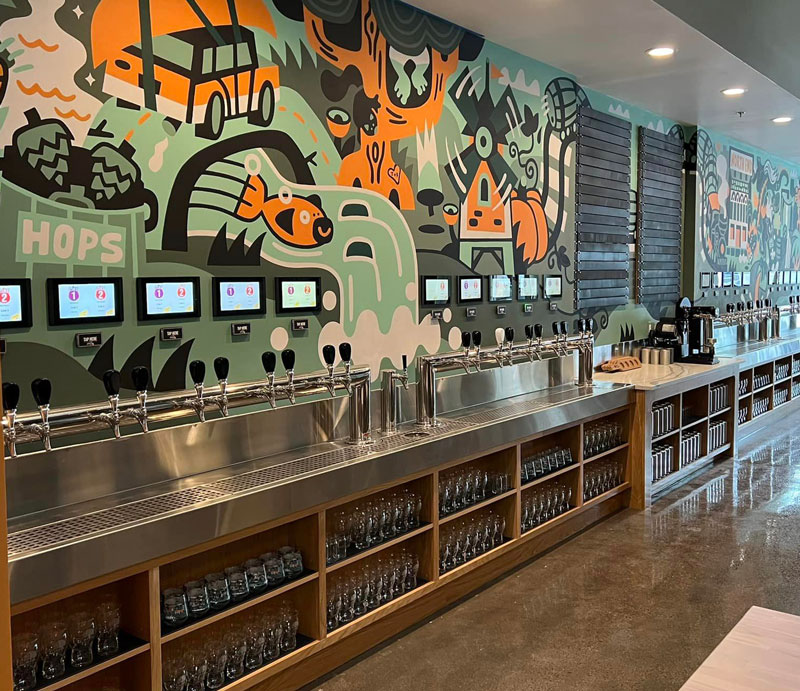Taproom interior
