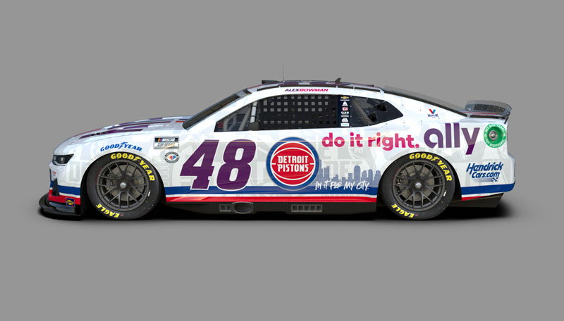 Race car on track