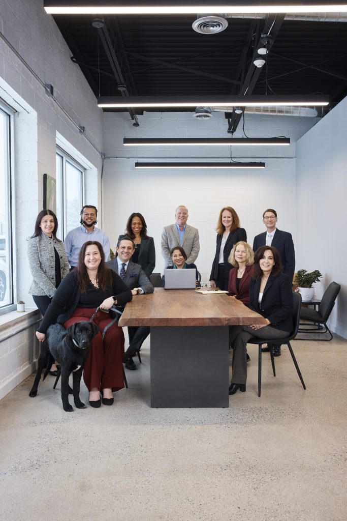 Banking team at desk