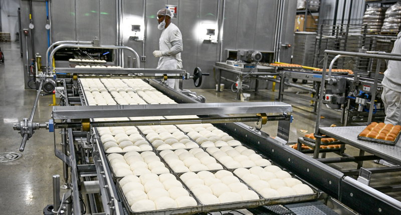 Part of Metropolitan Baking Co.’s 37,000-square-foot expansion is a conveyorized high-speed bun and roll line with a state-of-the-art proof box, oven, and baking equipment.