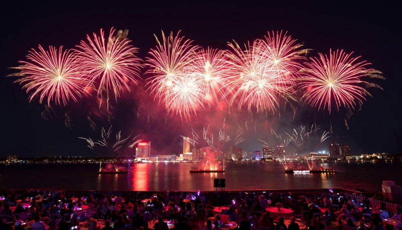 The Ford Fireworks will be presented over the Detroit River on Monday, June 22, at 10 p.m. at a time when The Parade Company celebrates its 100th anniversary.