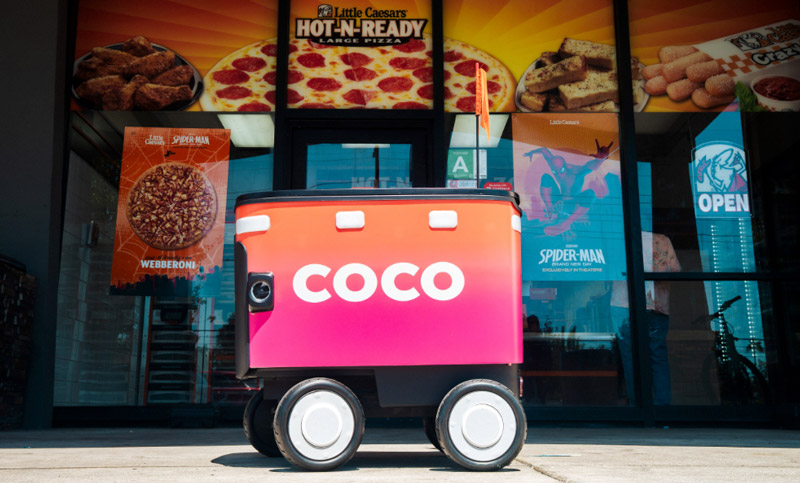 Little Caesars delivery robot