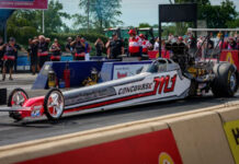 M1 Concourse in Pontiac Launches M1 Burnout Drag Racing Series on Saturday Car on a track at the M1 Concourse in Pontiac.
