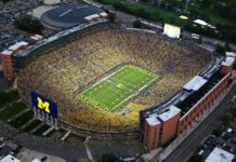 Michigan Athletics to Provide Select Advertising Opportunities at Michigan Stadium Aerial view of Michigan Stadium