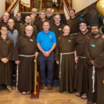 Br. Jerry Wegner, Michael Schodowski with the Capuchin Brothers