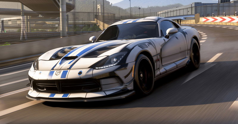 The Dodge Viper ACR as seen in the Forza Horizon video game