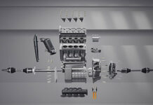 London-based Horse Powertrain Opens North American Office in Southfield A layout of parts that make up a House Powertrain system.
