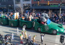 Eight New Floats Coming to 100th America’s Thanksgiving Parade in Detroit Strategic Staffing Solutions 180-foot-long float, called Disco Dogs and Cool Cats