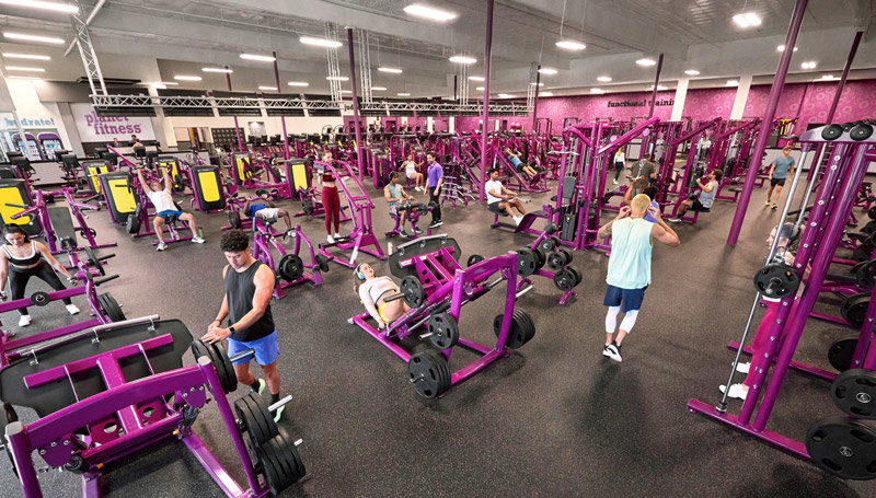 Planet Fitness interior