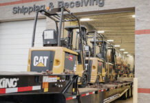 Brightstar Acquires Majority Interest in Material Handling Group in Canton Township CAT equipment in a warehouse