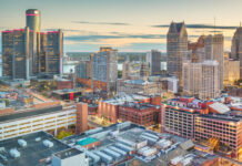 Fifth Third Commits $7.6B in Michigan to Drive Community Impact, Economic Mobility Skyline of downtown Detroit.
