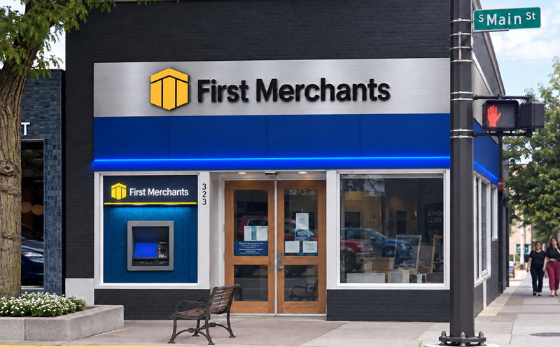 Exterior of a First Merchants Bank