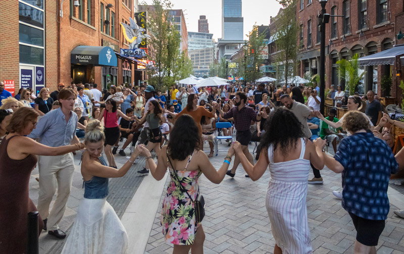 Greektown's Monroe Streetscape