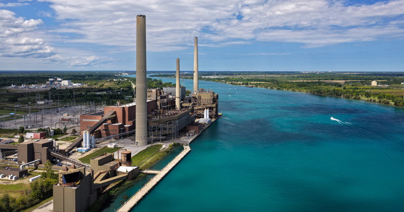 Water processing plant in Michigan